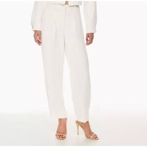 Womens Wilfred Aritzia Carrot Pants Cream Size 2 EUC!
